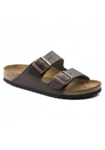 Birkenstock Arizona BS Birko-Flor Leather (Dark Brown) Mens Regular Fit